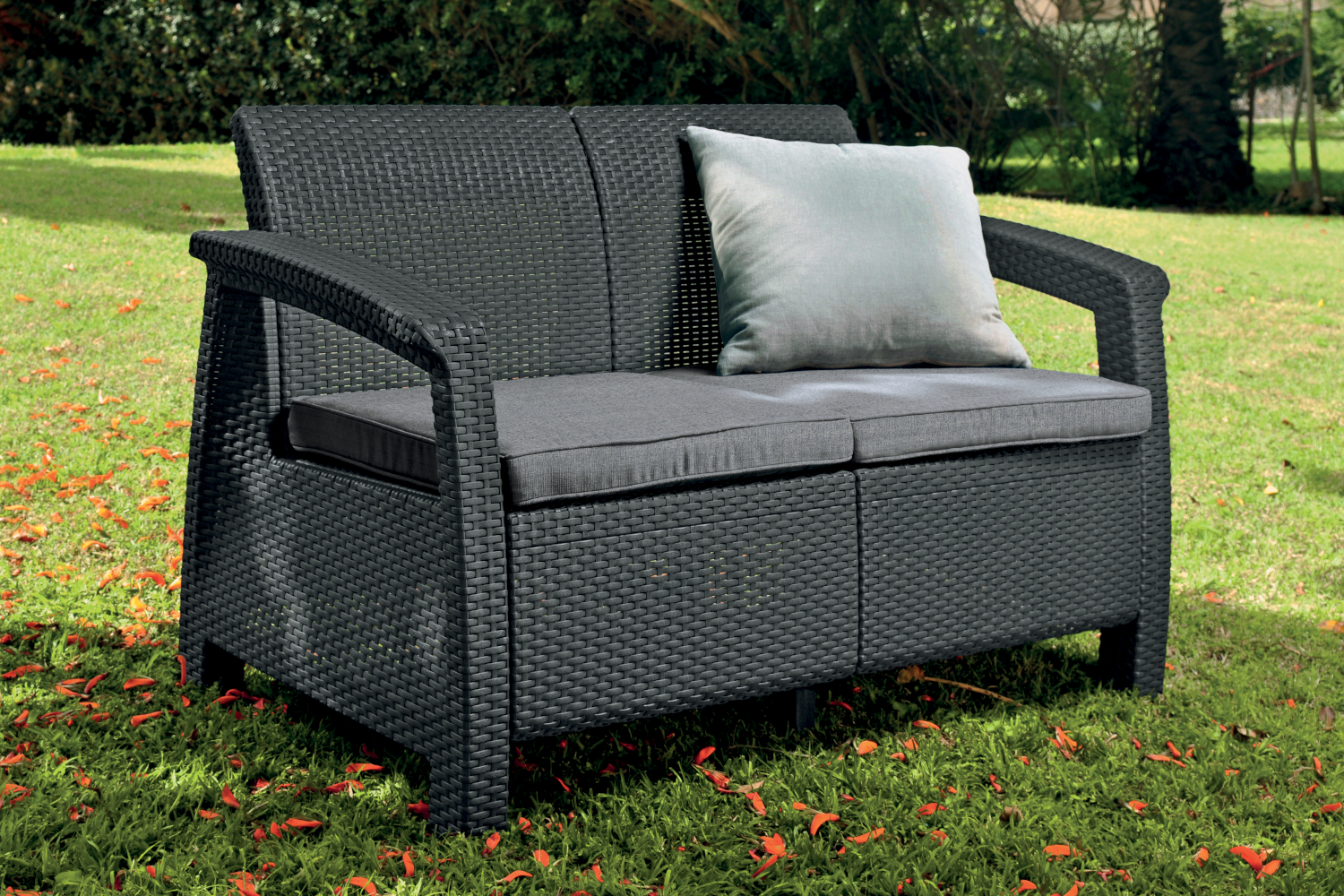 Sofa 2-osobowa grafit CORFU