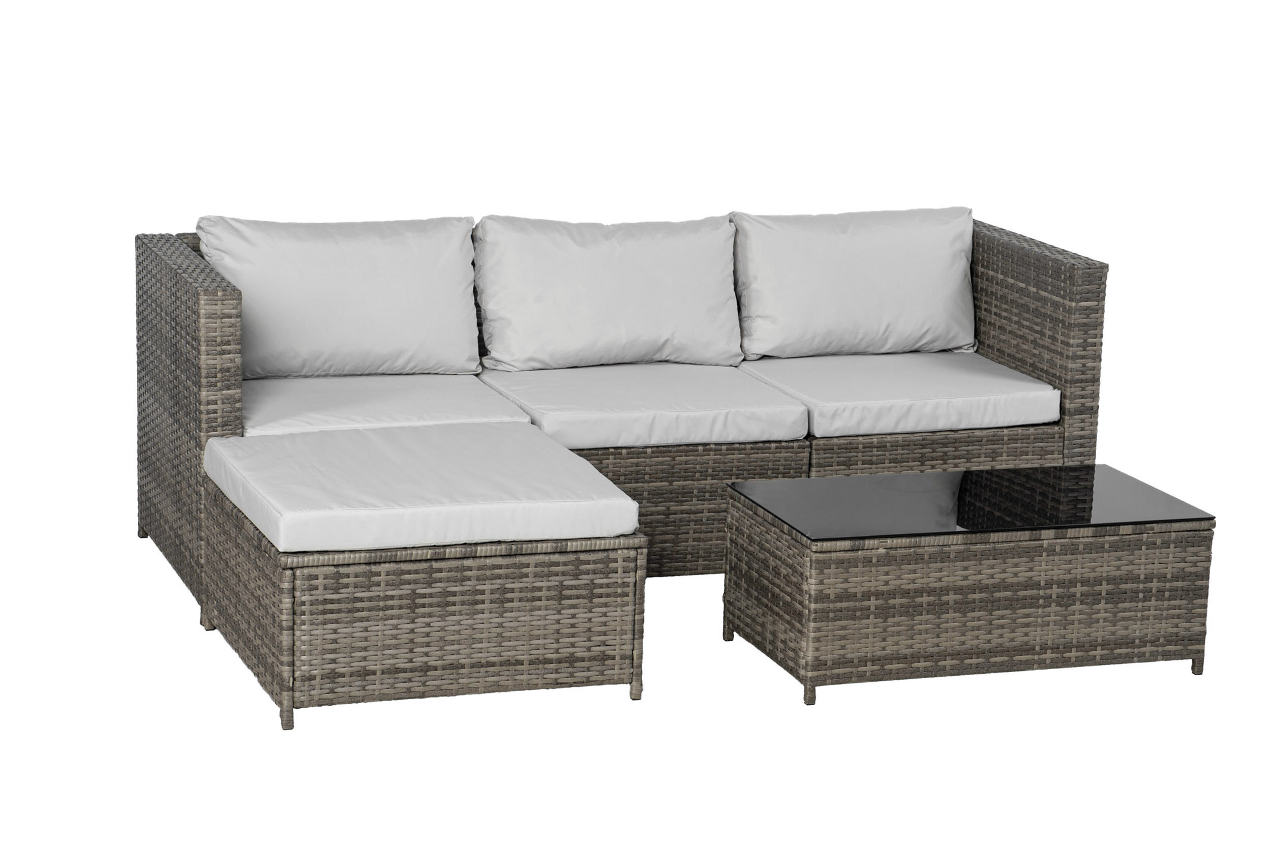 Narożnik ogrodowy BOSTON zestaw mebli ogrodowych technorattan 5 el MODUŁOWY - obrazek 8