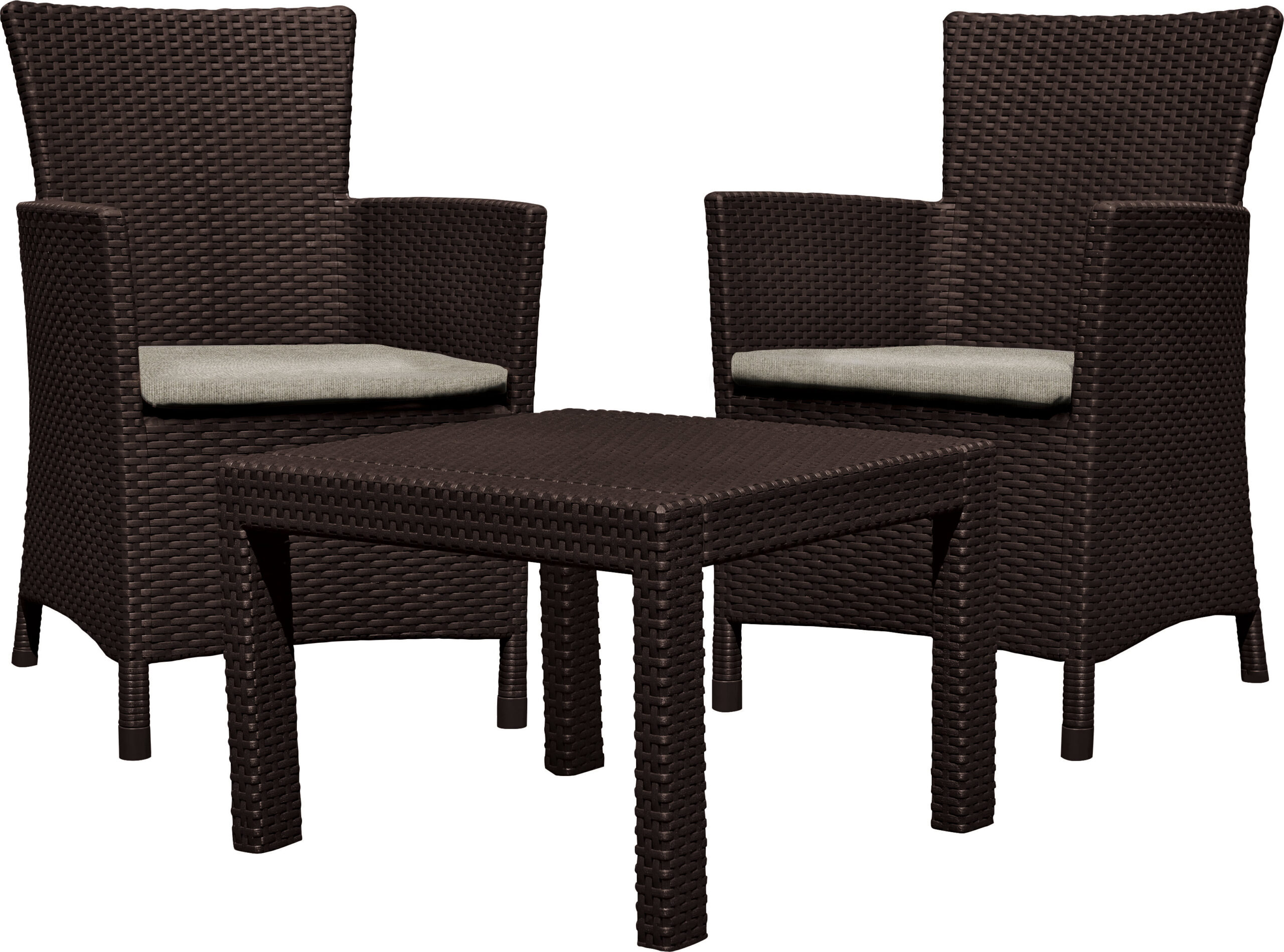 Komplet balkonowy ROSARIO brąz