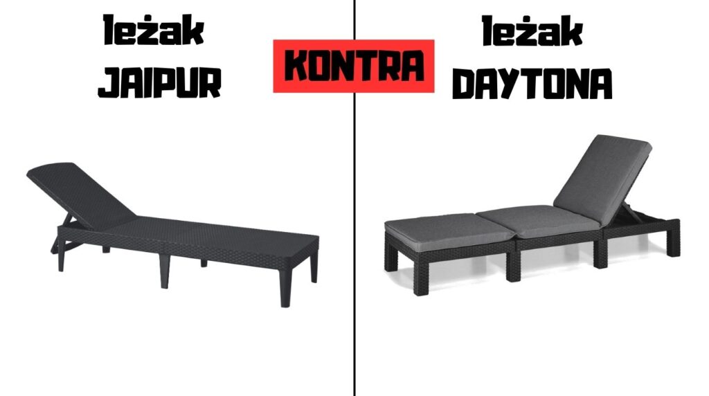 Porównanie leżaków JAIPUR i DAYTONA DELUXE
