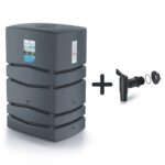 Zbiornik na deszczówkę Deszczownica AQUA TOWER 450L- antracyt 450L + podstawowy kran