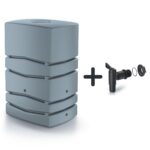 Zbiornik na deszczówkę Deszczownica AQUA TOWER 450L- smooth gray + podstawowy kran