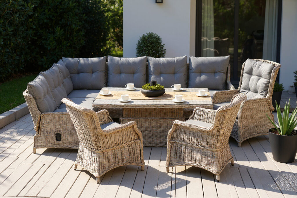 Meble ogrodowe outsunny zestaw premium