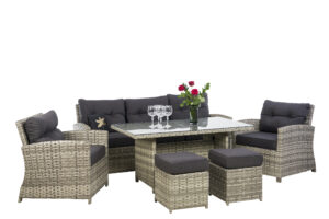 Zestaw mebli ogrodowych technorattanowych LAS PALMAS