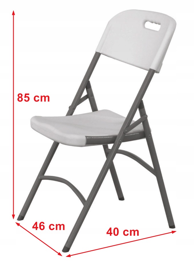 Komplet 6 sztuk - krzesła cateringowe składane - obrazek 13
