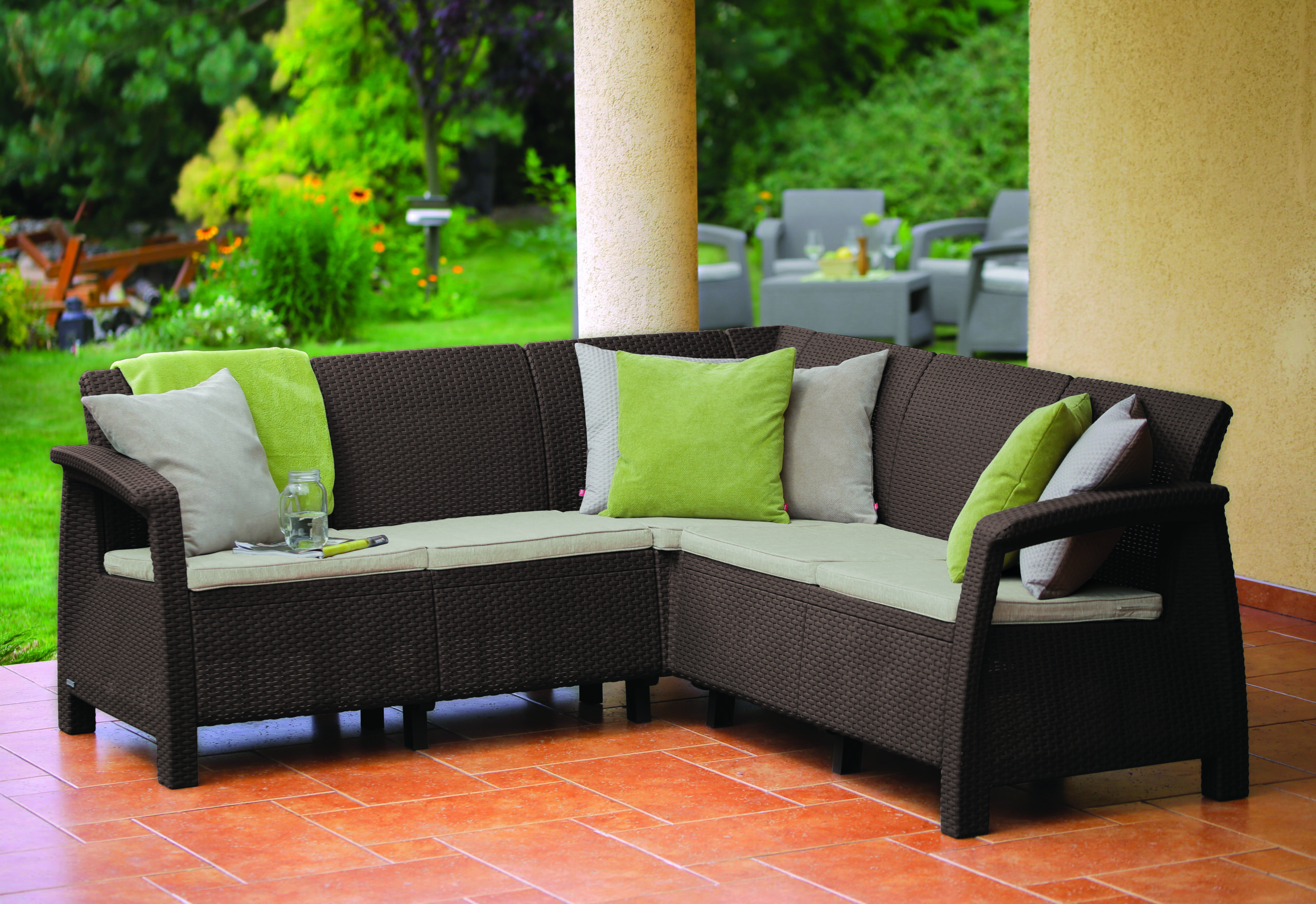 Meble ogrodowe CORFU narożnik RELAX