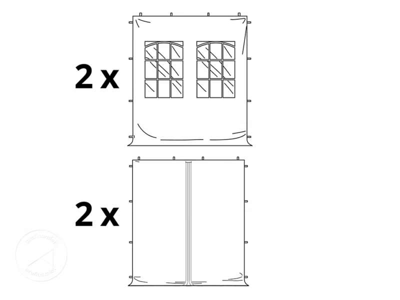 Pawilon handlowy cateringowy 4 ściany 3x3 stal wodoodporny automatyczny - obrazek 15