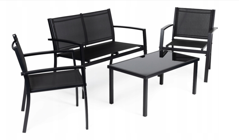 Zestaw mebli ogrodowych PANAMA Komplet balkonowy kawowy na taras 4 os Sofa + 2 Fotele - obrazek 3