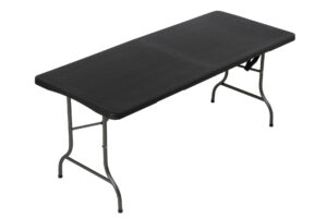 Czarny stół cateringowy