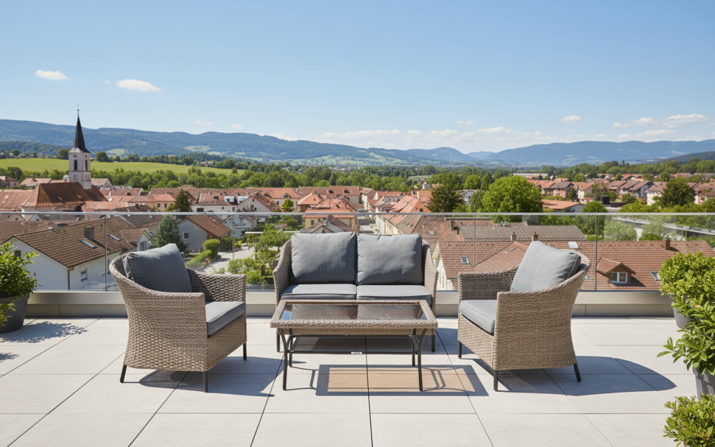 Meble ogrodowe z technorattanu ATLANTA