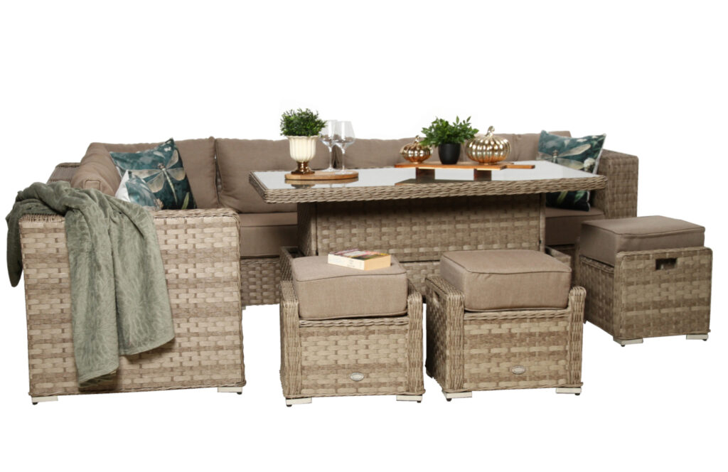 Luksusowy komplet mebli MANILA w kolorze cappuccino