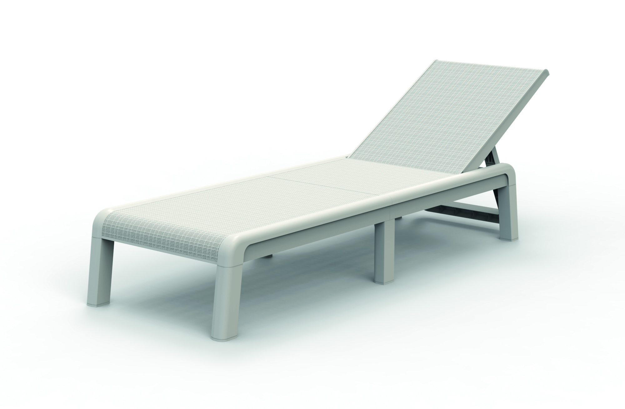 Leżak ogrodowy Keter Mallorca biały – składany, wygodny i odporny na warunki atmosferyczne - obrazek 2