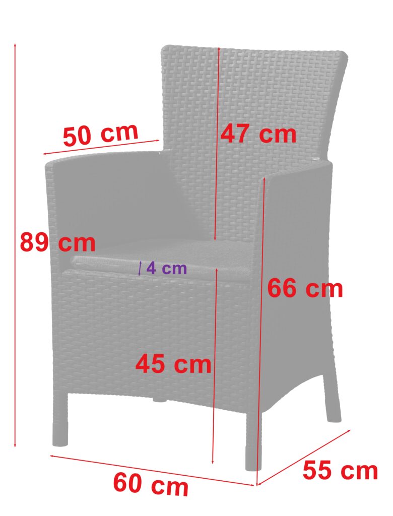 2 Fotele Krzesła Ogrodowe Balkonowe na Taras IOWA BRĄZ KETER zestaw