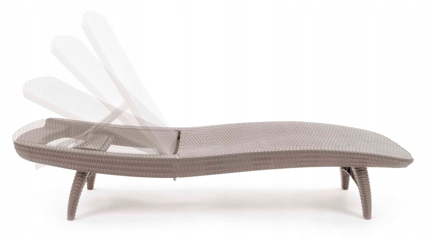 Zestaw leżaków KETER Pacific cappuccino 2 leżaki ze stolikiem boczny - obrazek 5