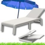 Leżak ogrodowy Keter Mallorca biały – składany, wygodny i odporny na warunki atmosferyczne