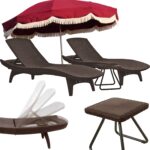 Zestaw leżaków KETER Pacific brąz 2 leżaki ze stolikiem bocznym