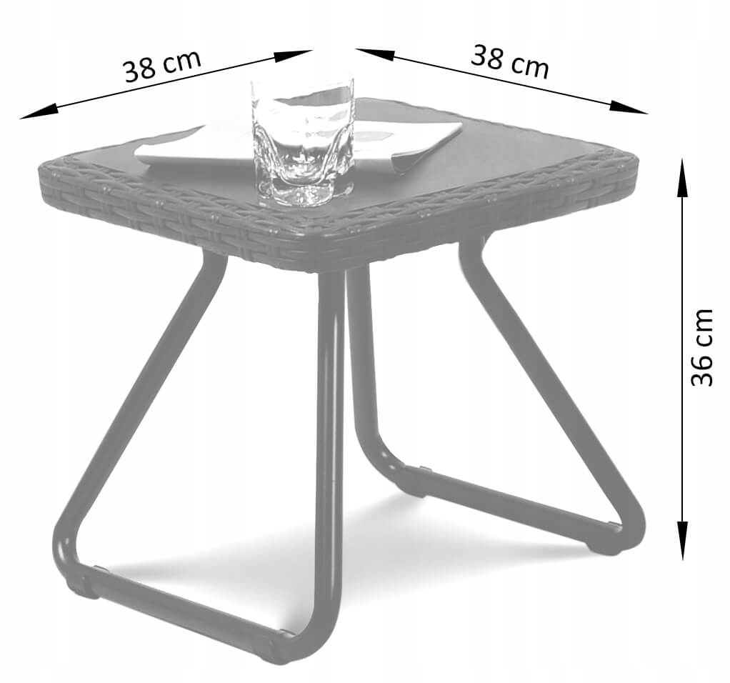 Zestaw leżaków KETER Pacific cappuccino 2 leżaki ze stolikiem boczny - obrazek 10