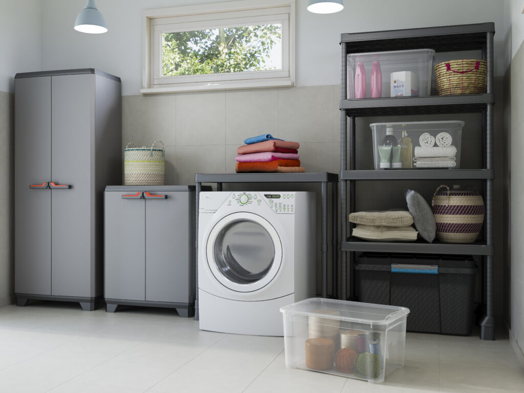 Szafa ogrodowa STILO wraz regałem gospodarczym