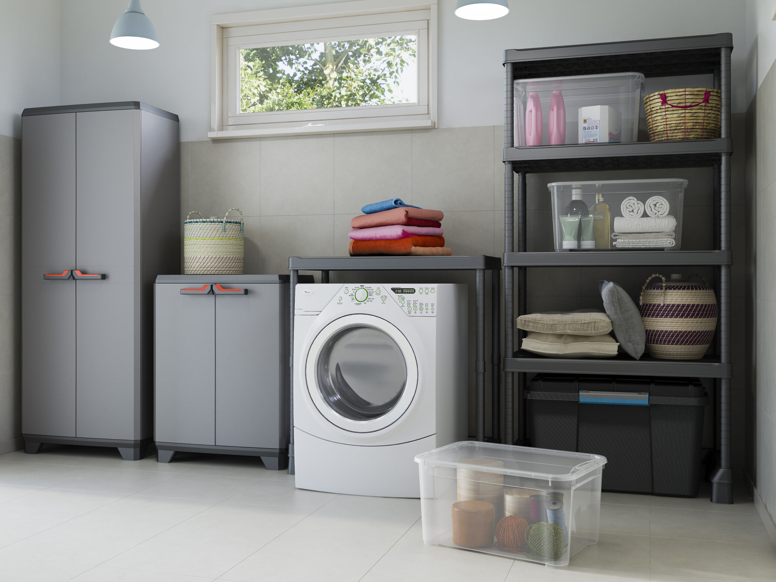 Szafa ogrodowa STILO wraz regałem gospodarczym