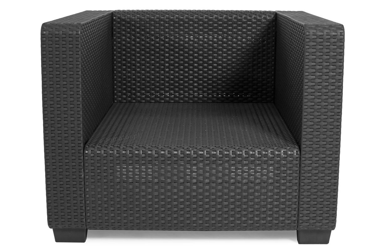 Fotel ogrodowy SALTA bez poduszek grafit