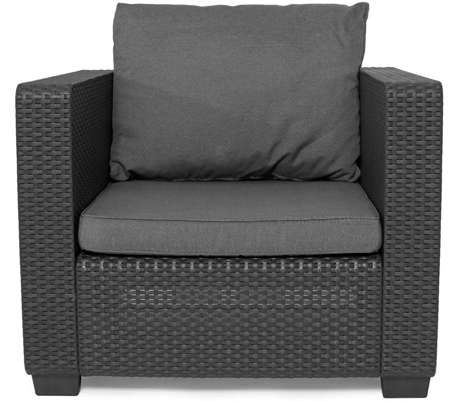 Fotel ogrodowy SALTA krzesło ogrodowe grafit