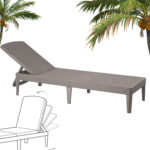 Leżak ogrodowy JAIPUR cappuccino