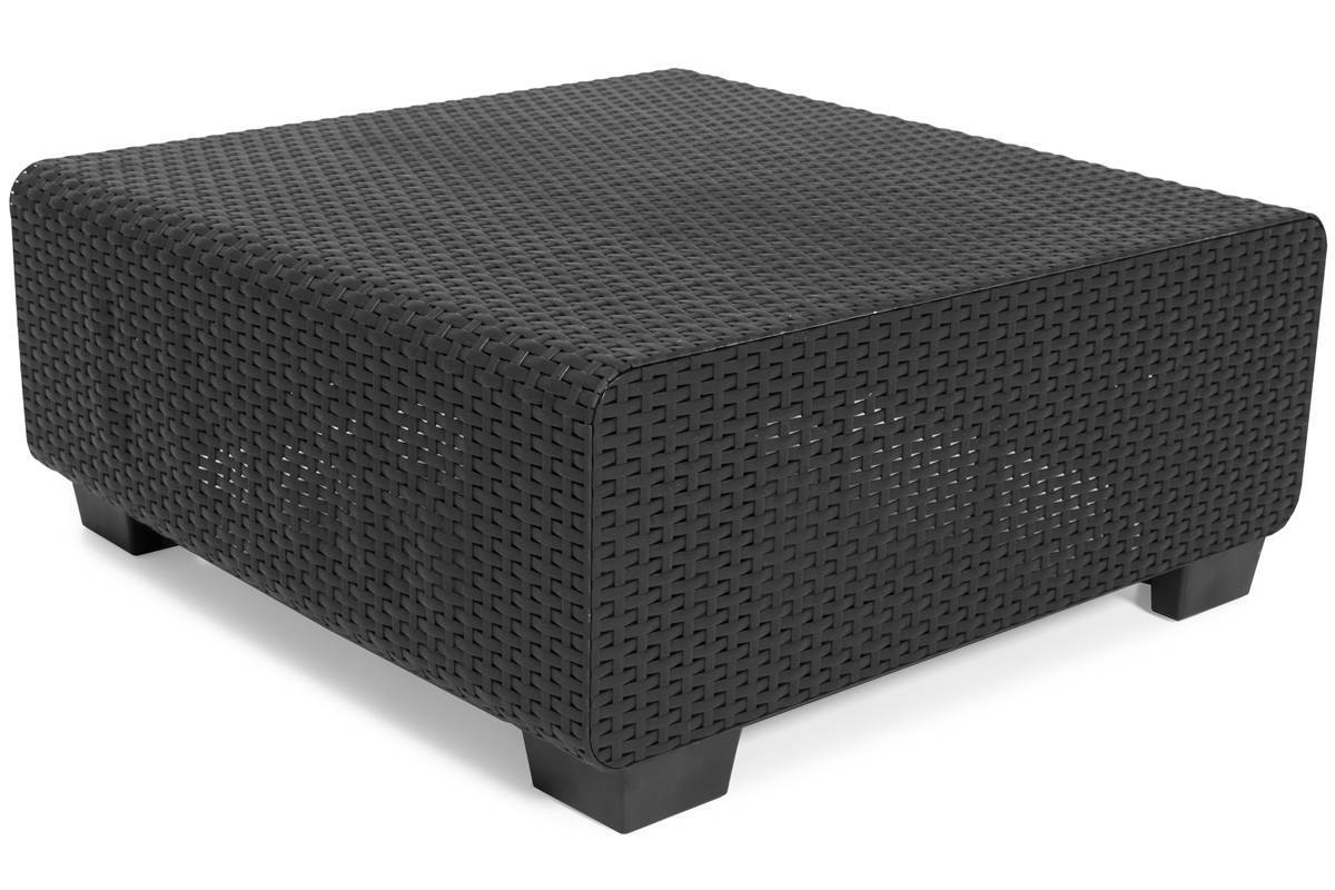 Czteroosobowy komplet mebli ogrodowych SALTA grafit | 4 fotele z poduszkami i stolik kawowy - obrazek 12