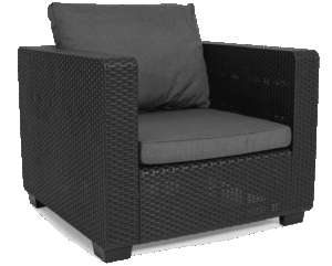 Fotel SALTA fotel ogrodowy krzesło ogrodowe grafit