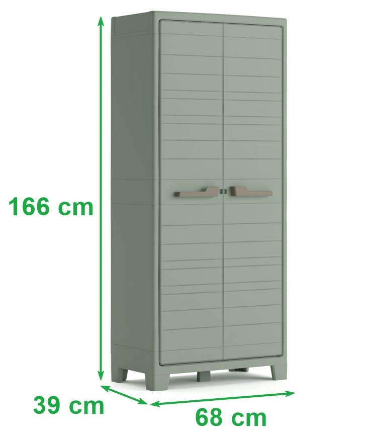 Wymiary szafy gospodarczej PLANET OUTDOOR UTILITY