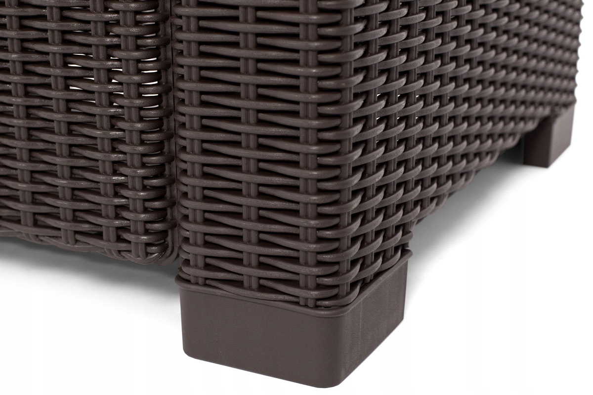 2 Fotele ogrodowe CALIFORNIA duo brąz |Dwuosobowy komplet siedzisk ogrodowych z poduszkami - obrazek 7