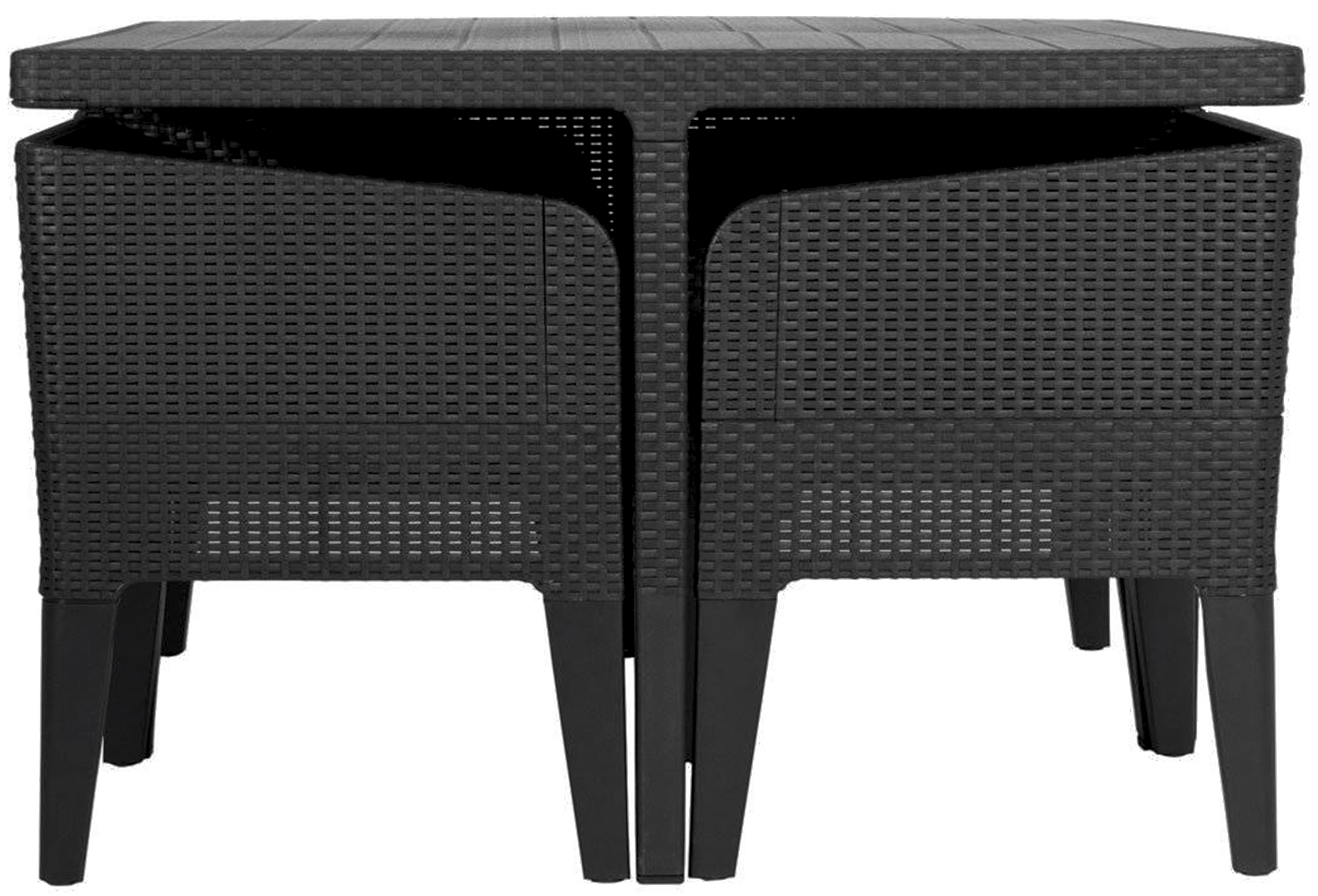 Złożony komplet COLUMBIA dining grafit